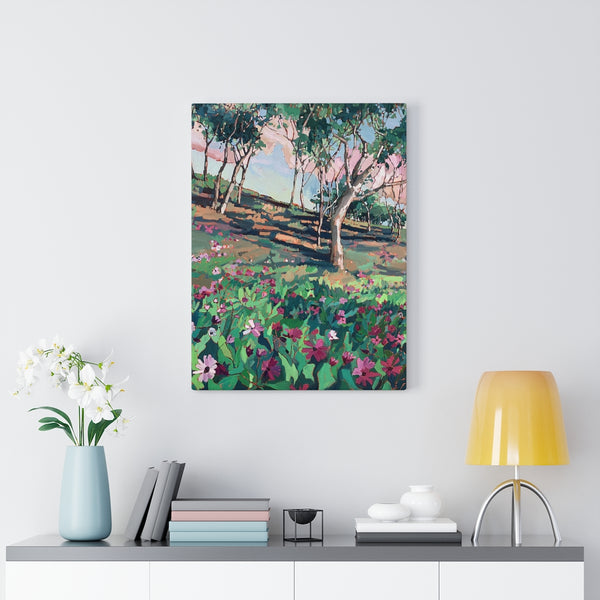 limited edition canvas prints of "Peace Love & Flowers"