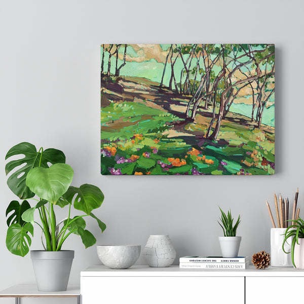 Limited edition canvas prints of "Wild about Green"