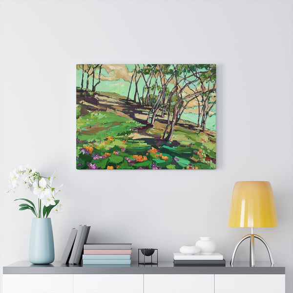 Limited edition canvas prints of "Wild about Green"