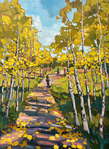 Framed limited canvas  reproduction of “Aspen air”
